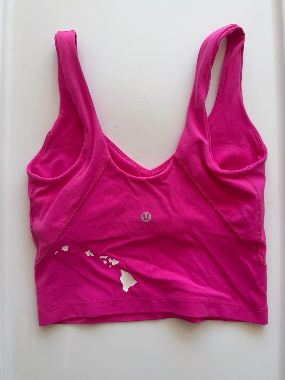 Lululemon Athletica Align Tank Hawaii Collab Pink Scoop Back Top Sports Bra 2